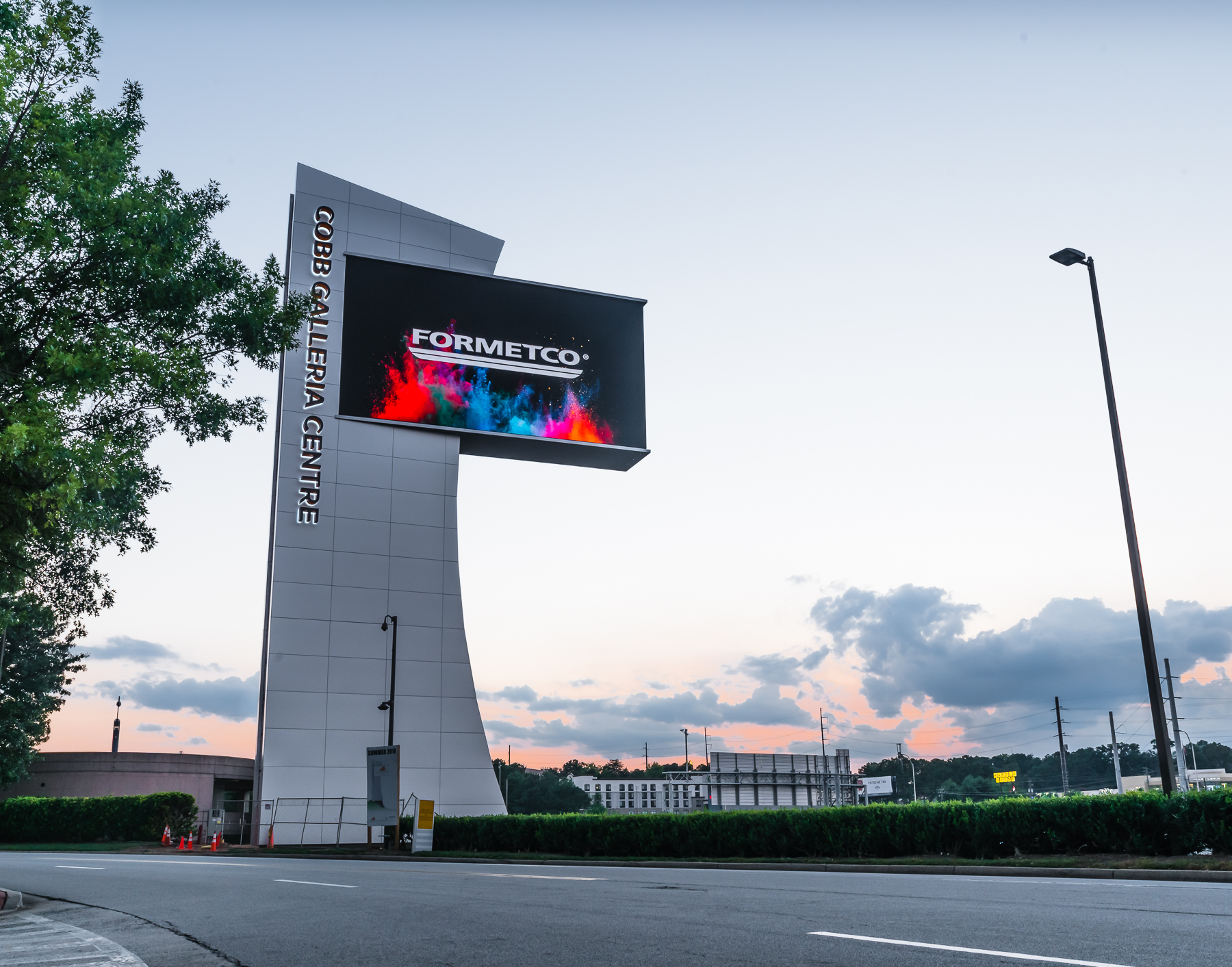 Formetco‘s Innovative 3Sided Billboard at Cobb Galleria Centre Completed